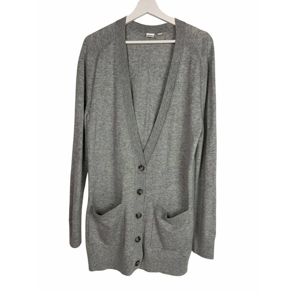 Gap Boyfriend Cardigan Gray Heather size Medium